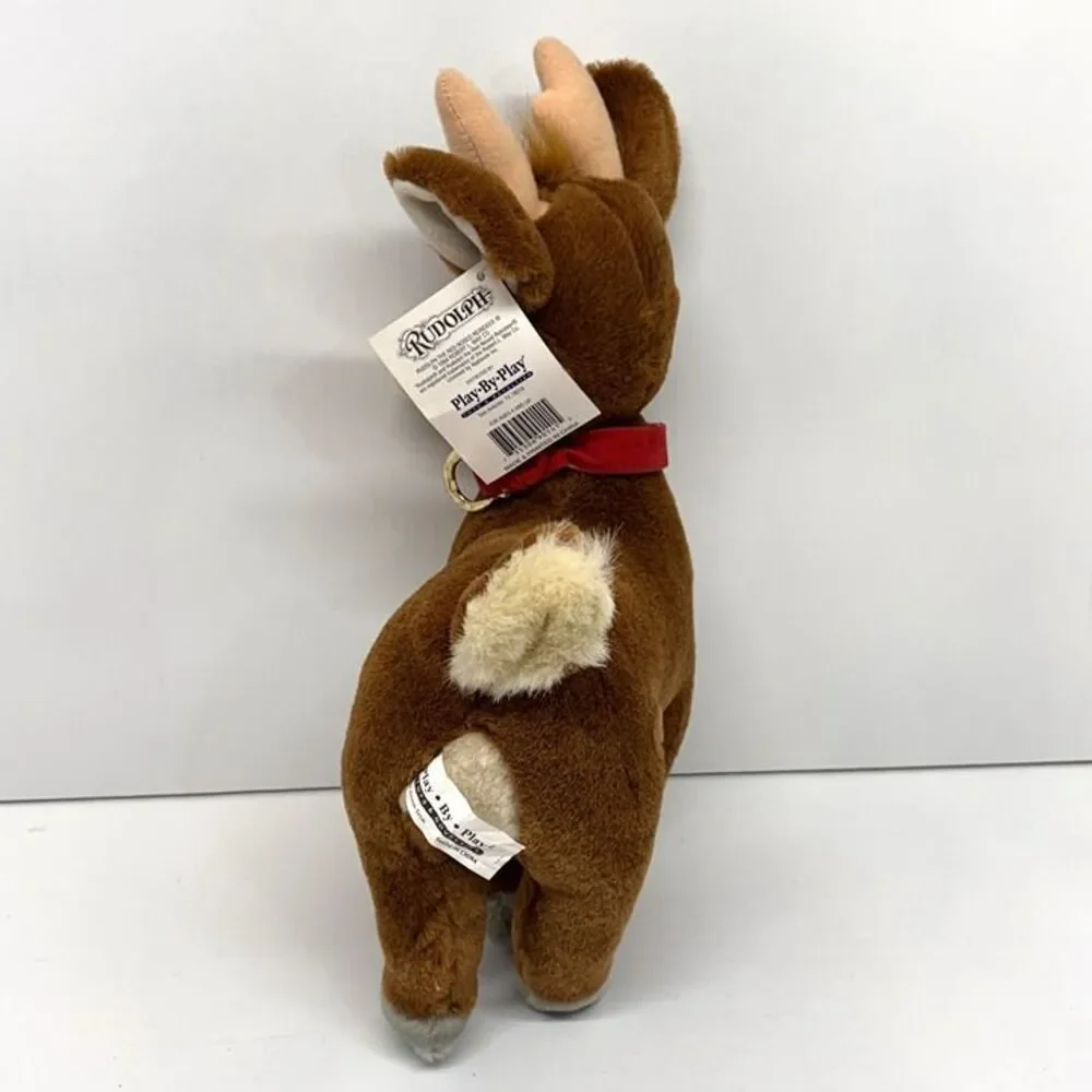 Vintage 1994 Rudolph The Red Nose Reindeer Plush By Play by Play - NEW with Tags